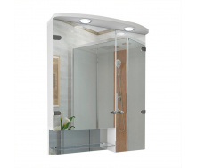 Зеркальный шкаф в ванную комнату Tobi Sho 750-S с подсветкой 752х600х125 мм