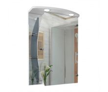 Зеркальный шкаф в ванную комнату Tobi Sho 557-N с подсветкой 770х550х125 мм