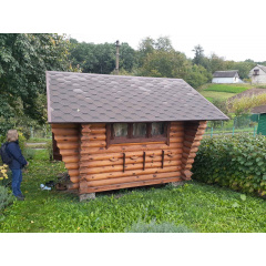 Строительство деревянного апидомика из оцилиндрованного бревна Полтава