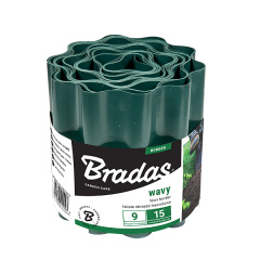 Бордюр хвилястий газонний 9м х 25см зелени Bradas Чернигов
