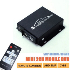 Мобільний AHD відеореєстратор на 2 камери Pomiacam HD DVR Чорний (100399) Херсон