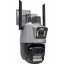 IP камера видеонаблюдения RIAS P11-QQ6 (iCSee APP) Wi-Fi 2 объектива 3MP+3MP уличная с удаленным доступом Житомир