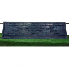 Форма для еврозабора "Кирпич комбинированный" стеклопластиковая