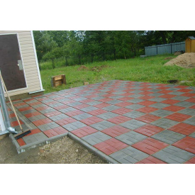 Тротуарная плитка Паркет 400х400х50 мм Красный