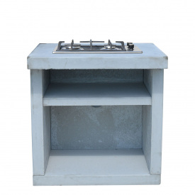 Стол-плита уличный Гарден Шеф бетонный лофт
