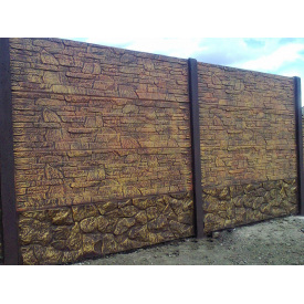 Еврозабор двухсторонний "Карпатский камень"