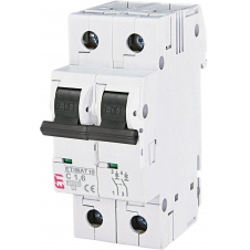 Автоматический выключатель ETI 002133707 ETIMAT 10 2p C 1.6А (10 kA)