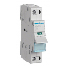Выключатель нагрузки Hager SBN125 1P 25А/230В 1м