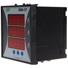 Трифазний щитовий амперметр F&F DMA-3T 230В