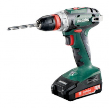 Акумуляторний шуруповерт-дриль Metabo BS 18 Quick (602217870) 18В 2x2Ah (з З/У та 9 кутовими насадками в комплекті)