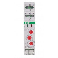 Електронне реле часу F&F PCS-519DUO 195-253В AC/21-27В AC/DC 2х8А