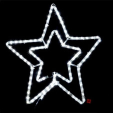 Гірлянда DELUX MOTIF Snowflake (сніжинка) 0.4м біла ІР44