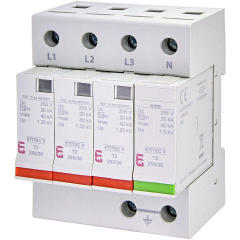Обмежувач перенапруги ETI 002442957 ETITEC V T2 255/20 (3+1) Херсон