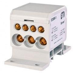 Распределительный блок ETI 001102400 EDBM-1 (160А 1x4-50; 3x2.5-25; 4x2.5-16) Токмак