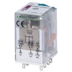 Електромеханічне реле ETI 002473001 ERM2-024DCL 2p Вишневе