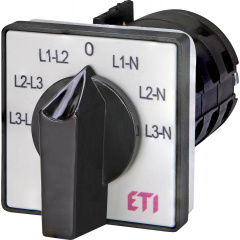 Кулачковий перемикач ETI 004773090 CS 25 66 U (фазної/лінійної напруги 25A) Херсон