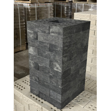 Цегла облицювальна ECOBRICK мармур 250x120x65 мм чорна