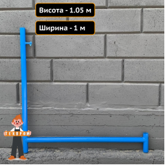 Стійка огорожі 1 (м) для будівельних рамних риштувань Техпром Вінниця