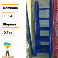Стійка з драбиною 1.0 м для будівельних риштувань Техпром Тернопіль