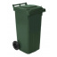 Контейнер для мусора на колесах 120 литров зелёный бак емкость Тип А Черновцы