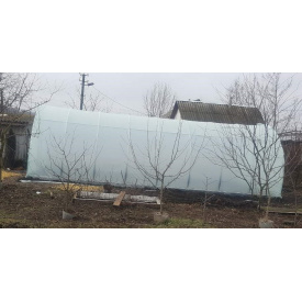 Теплиця "Косичка" 2 х 8 м (труба оцинкована 20х20), повний комплект "Преміум", плівка UV-4, 120 мкм.