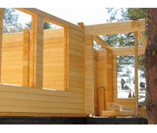Строительство деревянного коттеджа из клееного бруса