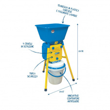 Мукомолка Novital Golia 4V, 750Вт - млин для кукурудзи, пшениці, жита, рису, спецій, кави, цукрової пудри