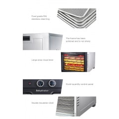 Дегидратор профессиональный Tekhniko DH-08S-BK (8 лотков) Суми