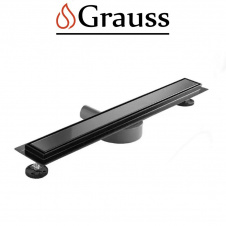 Душевой трап из нержавеющей стали-BLACK SUS304 FD29-70x800, Grauss Чехия