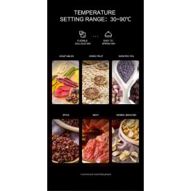 Дегидратор коммерческий Tekhniko DH-32H-BK черный (32 лотка)