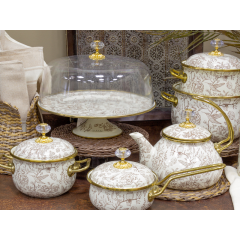 Кастрюля эмалированая "BIRD" Elmani с крышкой, 2,1 л, 16 см Днепрорудное