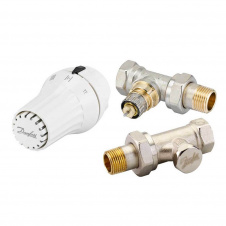 Комплект термостатичний прямий Danfoss RA-FN + RAS-C2 + RLV-S 1/2 (013G2229)