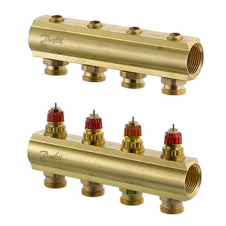 Розподільчий колектор Danfoss FHF4 без ротаметрів (088U0504)