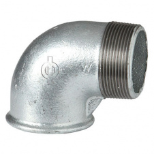 Коліно чавунне оцинковане Ø3/4" ВН 90° Berg Montana 09225004