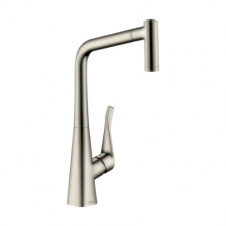 Змішувач для кухні Hansgrohe Metris Steel Optic (14820800)
