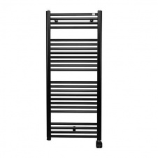 Електрична рушникосушка Zehnder Virando 500x1226 з теном NEX чорний матовий