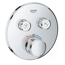 Термостат для ванни скрытого монтажа Grohe Grohtherm SmartControl, наружна частина, хром