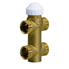 Триходовий латунний зональний клапан Watts ZV413112P DN15 1/2 для фанкойлів