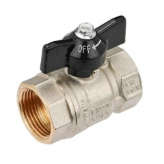 Кульовий кран General Fittings ВВ Standart, метелик 1/2 Кривий Ріг