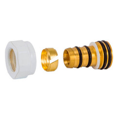 Різьбове з'єднання для пластикових труб Schlosser PEX GW M22x1.5 x 16x2 білий Кременчук