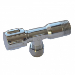 Кран вентильний з металевою ручкою Albertoni Zama 1/2x3/8 (C156284) Броди