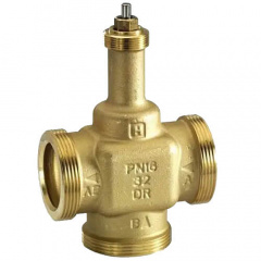 Триходовий лінійний клапан Honeywell Resideo Braukmann 1 1/2 Kvs 10 Ковель