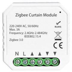 Розумний модуль для керування ролетами/карнизами Tervix ZigBee Roller Blind/Curtain Controller (437121) Фастів