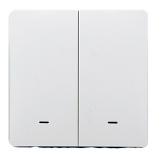 Розумний клавішний вимикач Tervix Pro Line ZigBee Push Switch (2 клавіші), без нуля (433111)