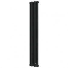 Трубчастий радіатор DeLonghi Multicolumn 2000 3 колони 6 секцій RAL90005MATT (0Q10320000600D0RAL9005M)