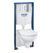 Комплект інсталяційною системи з підвісним унітазом Grohe Bau Ceramic (39586000)