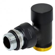 Кран відсічний прямий Carlo Poletti COMPACT чорний 1/2x24-19 (V150211EE9005O/EFS)