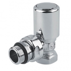 Кран відсікаючий кутовий Carlo Poletti First хром 1/2" (V140410CB) Краматорск