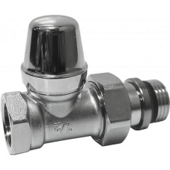 Кран радіаторний відсікаючий Caleffi S.p.a. 1/2 10 bar прямий (432422) Бушеве