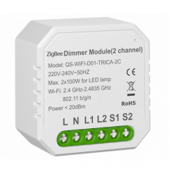 Розумний вимикач – регулятор Tervix Pro Line ZigBee Dimmer (2 кнопки) (436121) Київ